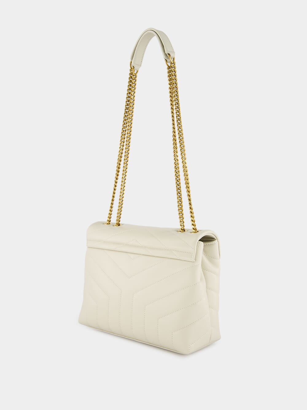 Loulou Vintage White Small Shoulder Bag