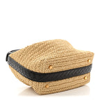 Raffia Woven Nappa Intrecciato Mini Wallace Natural Fondant