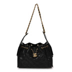 Caviar Quilted Small Chanel 25 Handbag Black