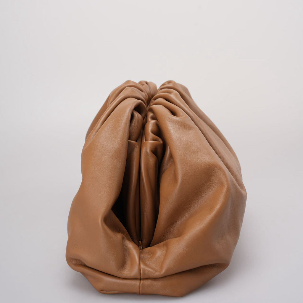 Bottega Veneta Brown Leather The Pouch Clutch