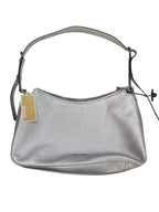 Handbag Designer By Michael Kors In Silver, Size:Large