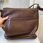 Crossbody Designer By Coach In Brown, Size:Large