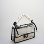 Chanel Sand By The Sea Classic Flap Bag Medium with Pearl Strap – 2018 Collection
