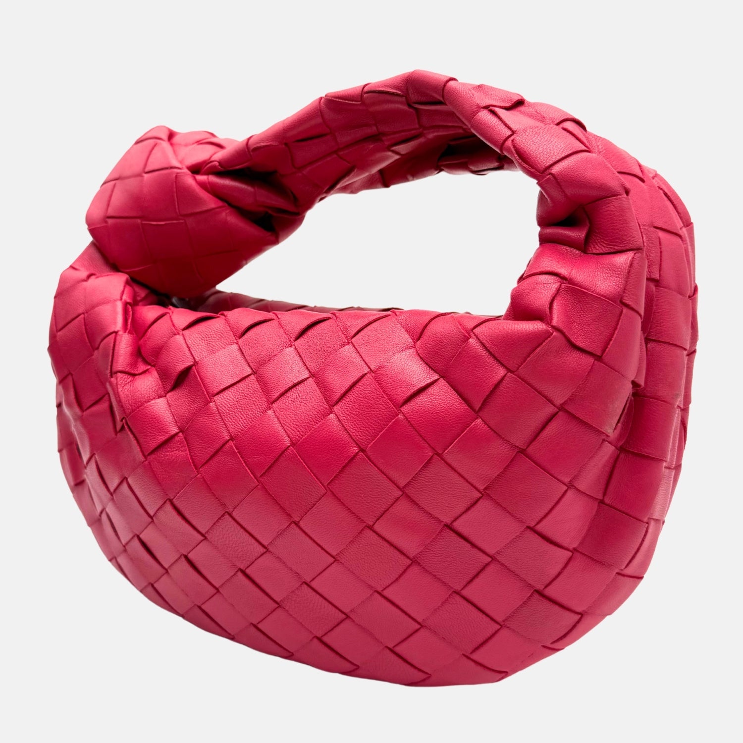 Jodie Bag Pink Intrecciato Leather Mini