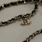 CHANEL Pre-Owned 2020 Lambskin Tech Me Out Clutch With Chain Black