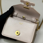 CELINE TRIOMPHE EMBOSSED CHAIN MINI LIPSTICK BAG