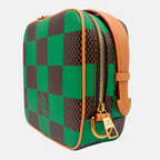 Chess Messenger Green Damier Pop Canvas