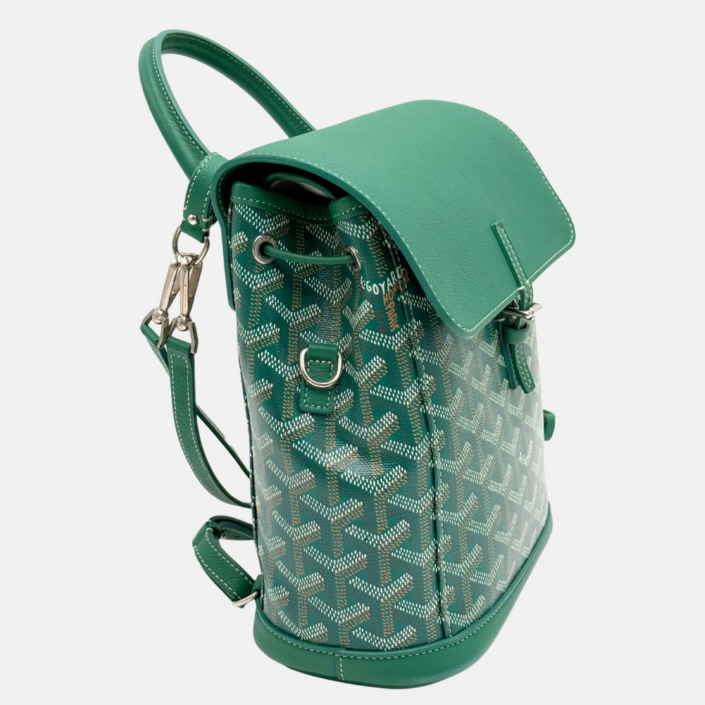 Alpin Mini Backpack Green Goyardine Calfskin