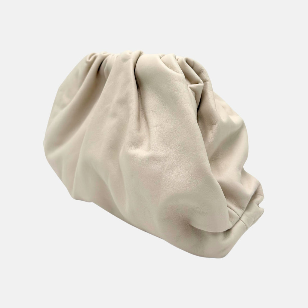 The Pouch Oversized Clutch Cream Calfskin
