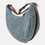 Fendigraphy Hobo Bag Blue Denim