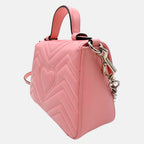 Marmont Top Handle Mini Bag Pink Matelassé Leather
