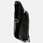 Avenue Slingbag Black Leather Bag