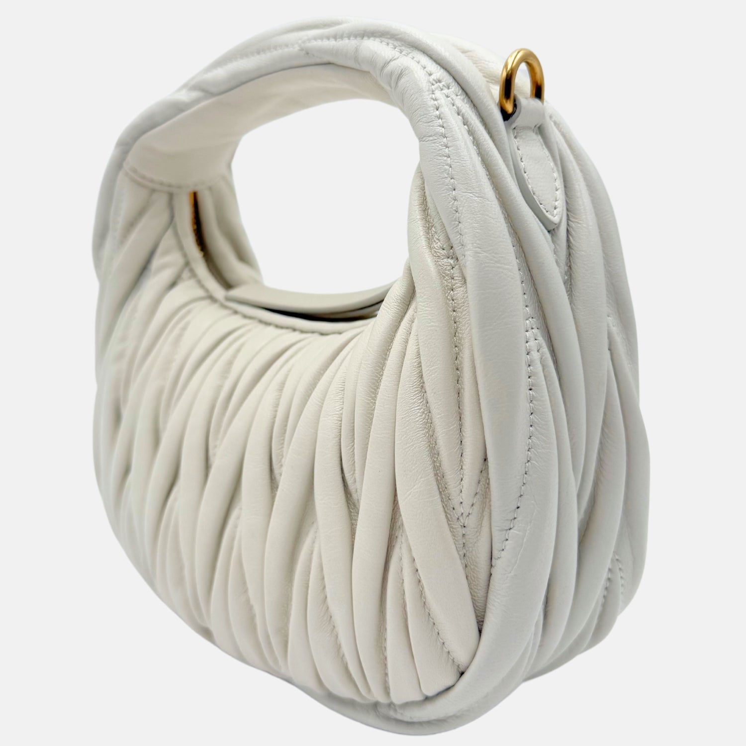 Wander Matelassé Nappa Leather Hobo Mini-Bag