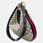 Attache Shoulder Bag Beige GG Supreme Canvas Large