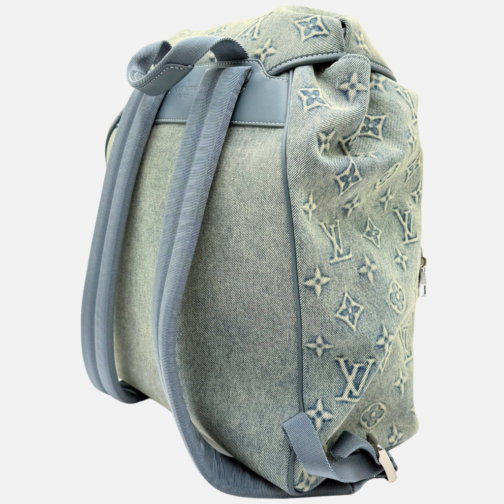 Montsouris Backpack Washed Monogram Denim