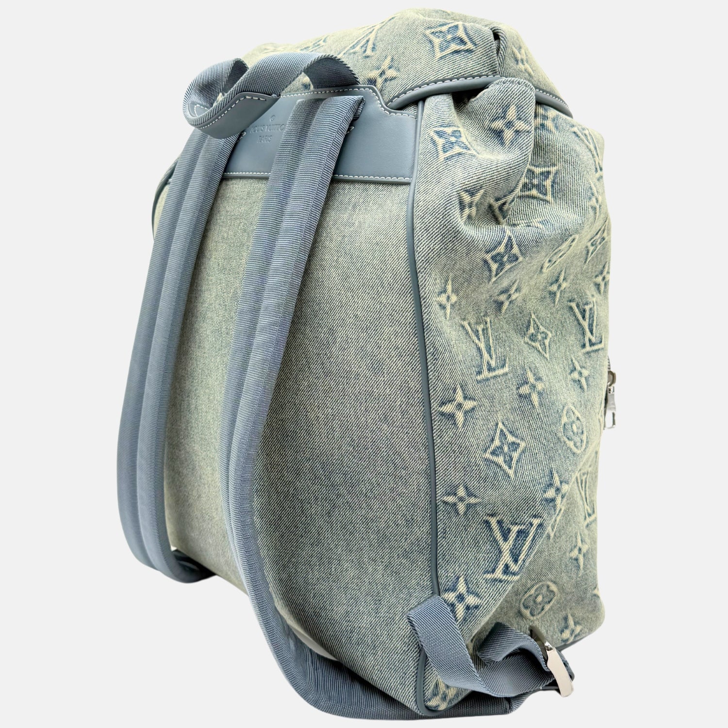 Montsouris Backpack Washed Monogram Denim