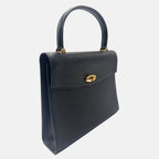 Malesherbes Top Handle Bag Black Epi Leather