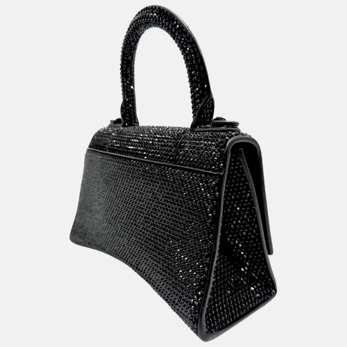 Hourglass XS Allover Strass Top-Handle Bag