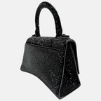Hourglass XS Allover Strass Top-Handle Bag