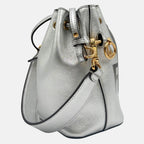Mon Tresor Bucket Bag Silver Leather Mini
