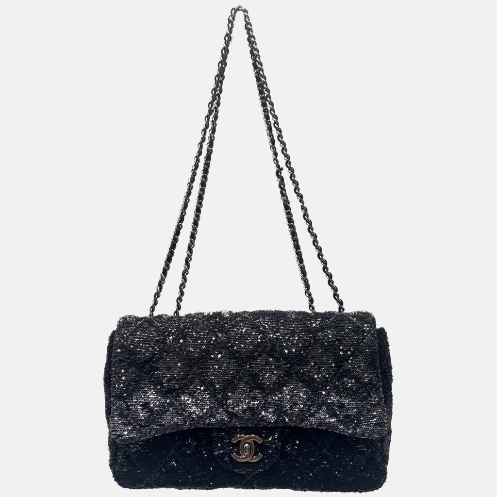 Flap Bag Quilted Sequins Medium