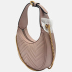 Marmont Half-Moon Shoulder Bag Dusty Rose Mini