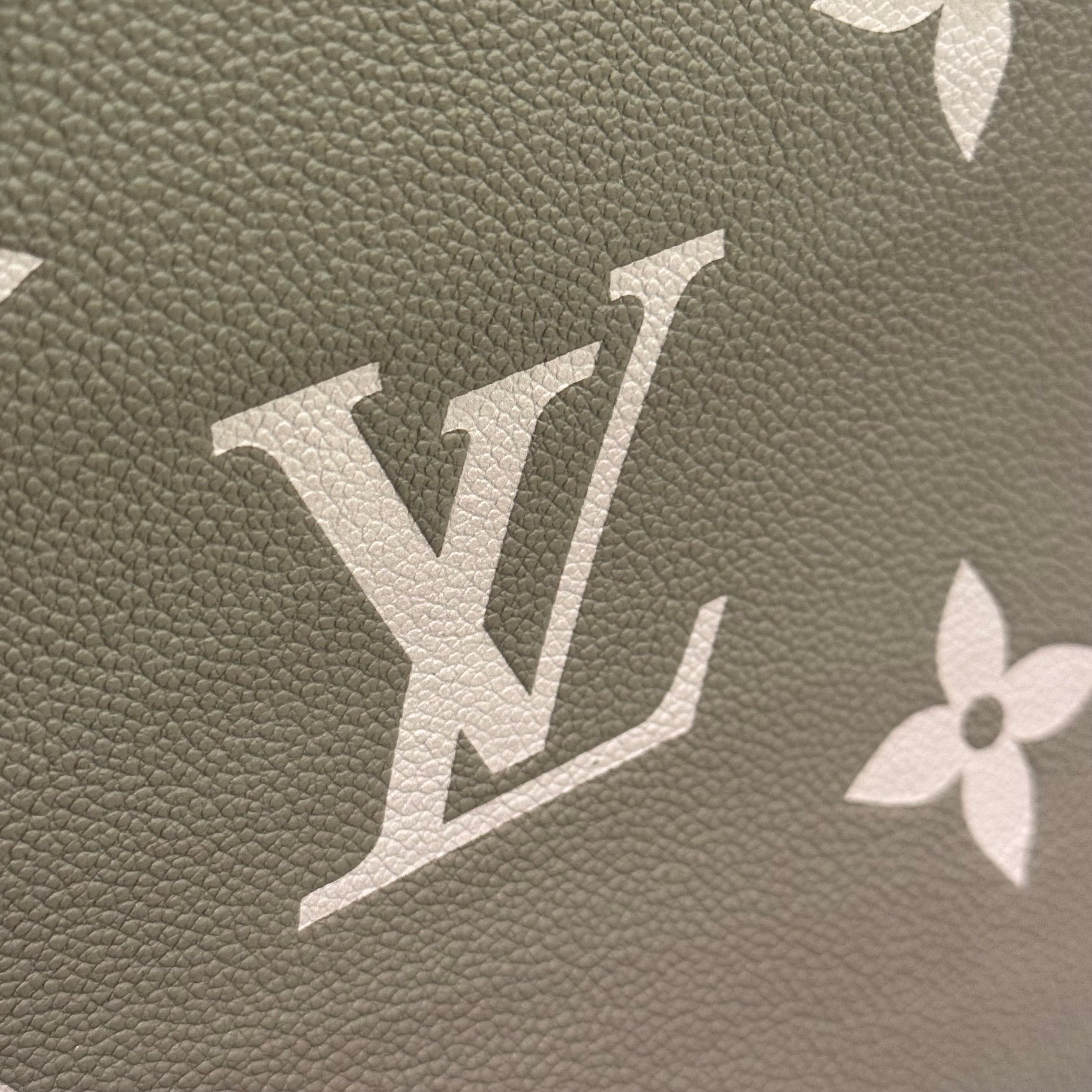 LOUIS VUITTON ON THE GO TOTE BAG MEDIUM ELEPHANT GREY
