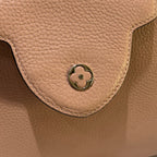 LOUIS VUITTON CAPUCINES MEDIUM PINK LEATHER WITH SILVER HANDLE HARDWARE