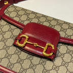 GUCCI 1955 MEDIUM HORSEBIT RED