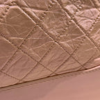 CHANEL GABRIELLE HOBO BAG PEARLESCENT SAKURA PINK WITH GOLD HARDWARE