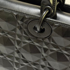 DIOR LADY D-JOY BAG MEDIUM BLACK CANNAGE LAMBSKIN