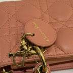 Dior D-Joy Mini Rose Pink Lambskin Shoulder Crossbody Bag