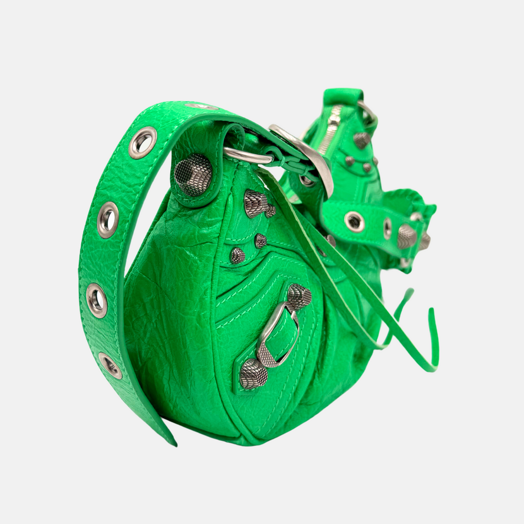 Agneau Arena Le Cagole Shoulder Bag Green