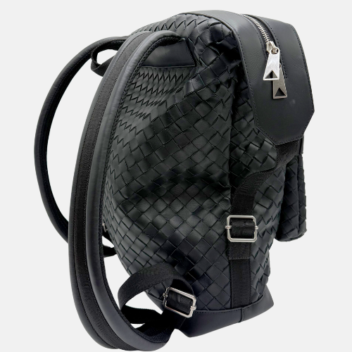 Hydrology Backpack Black Calfskin Intrecciato