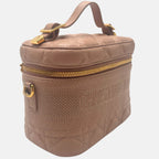 Vanity Case Dusty Pink Cannage Leather