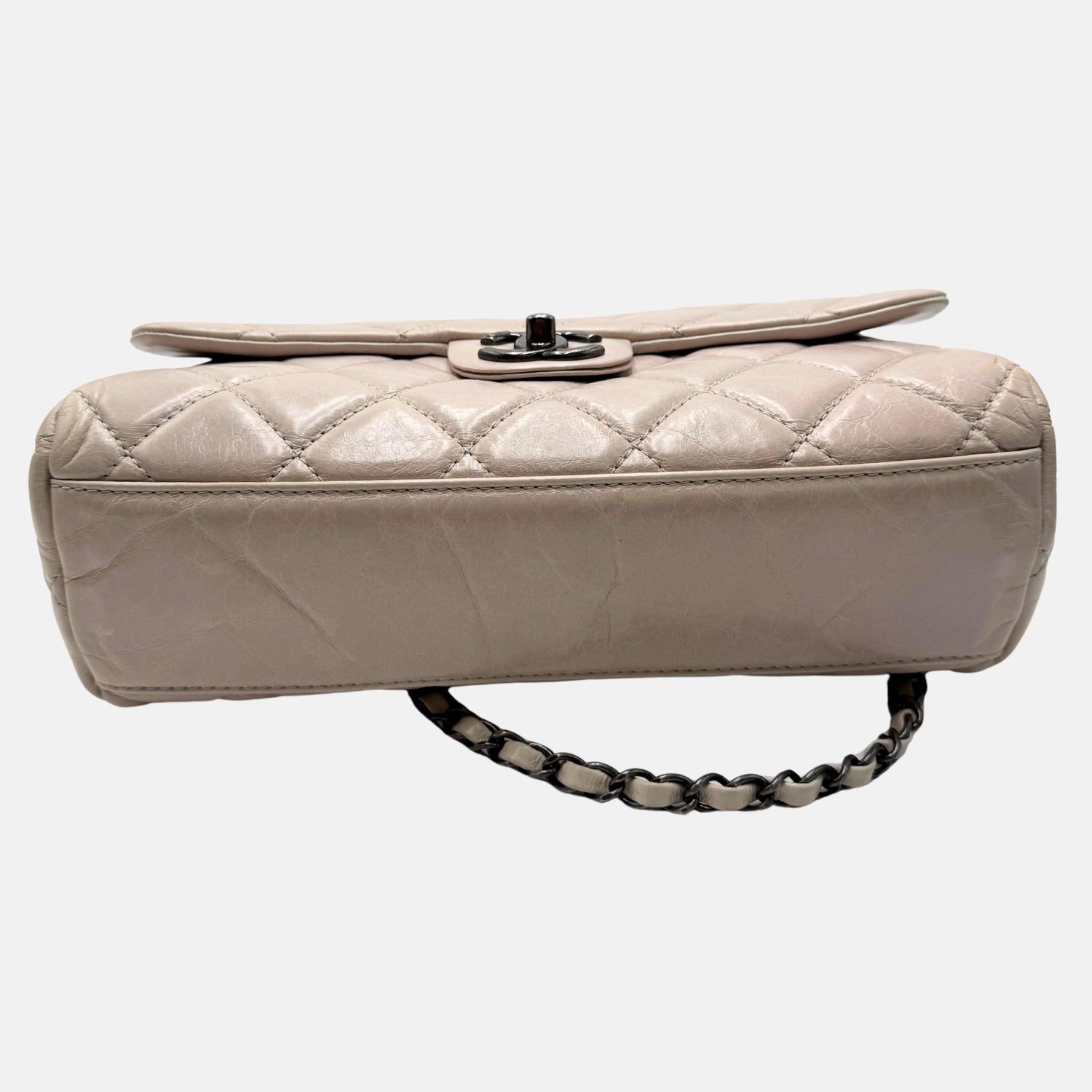 Classic Flap Bag Light Grey Aged Calfskin