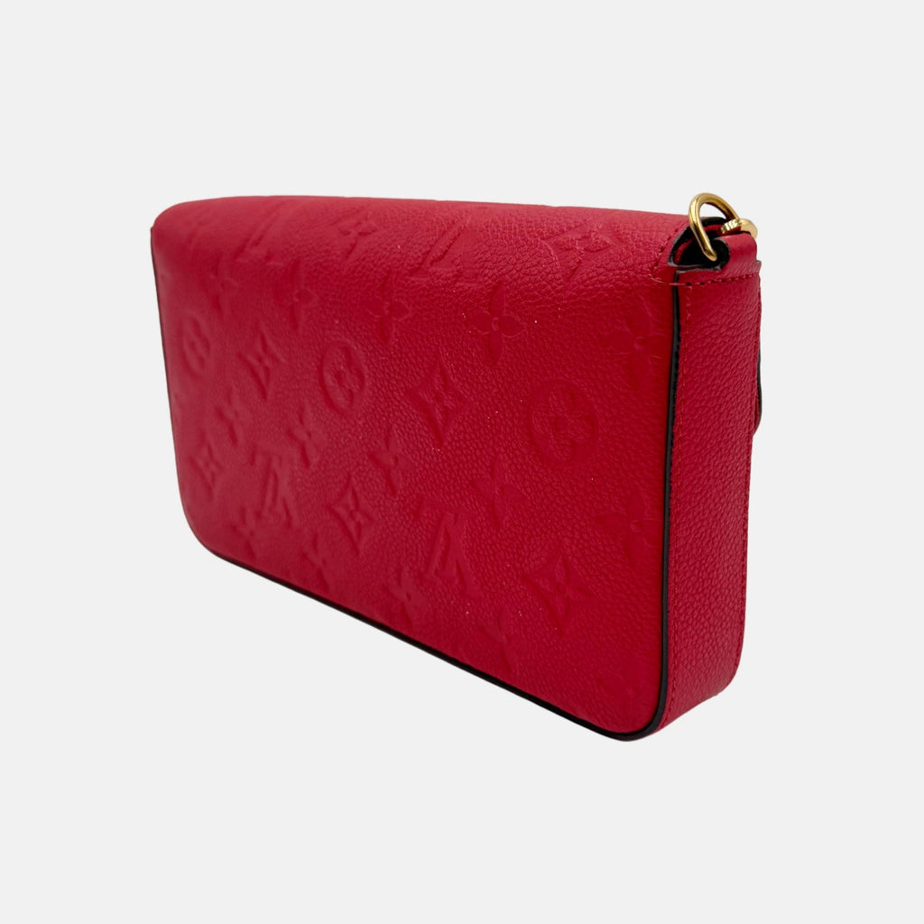 Pochette Felicie Chain Wallet Red Empreinte