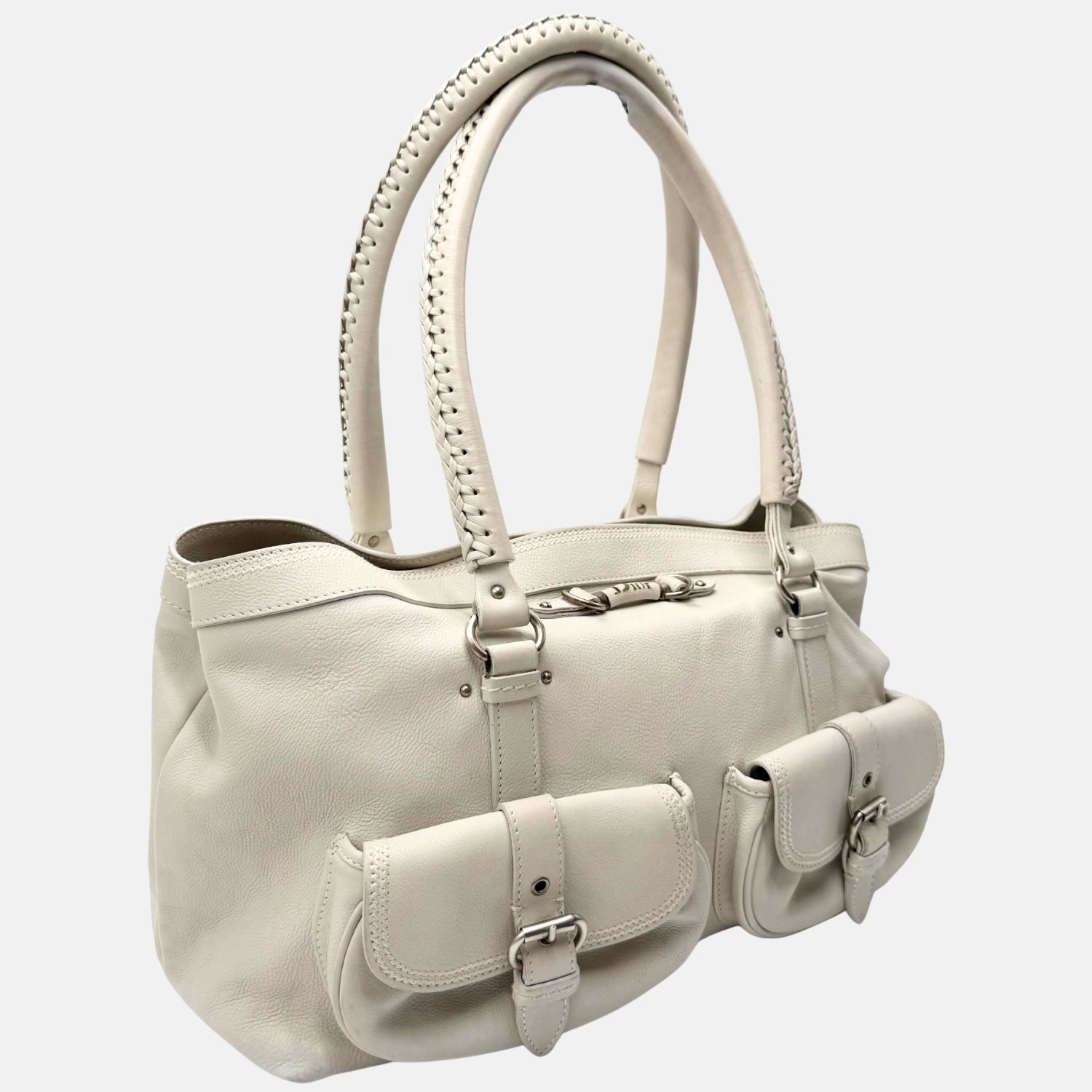 My Dior Satchel White Leather