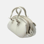 Detective Bag White Leather Small