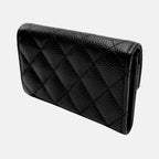 Classic Flap Card Holder Black Caviar