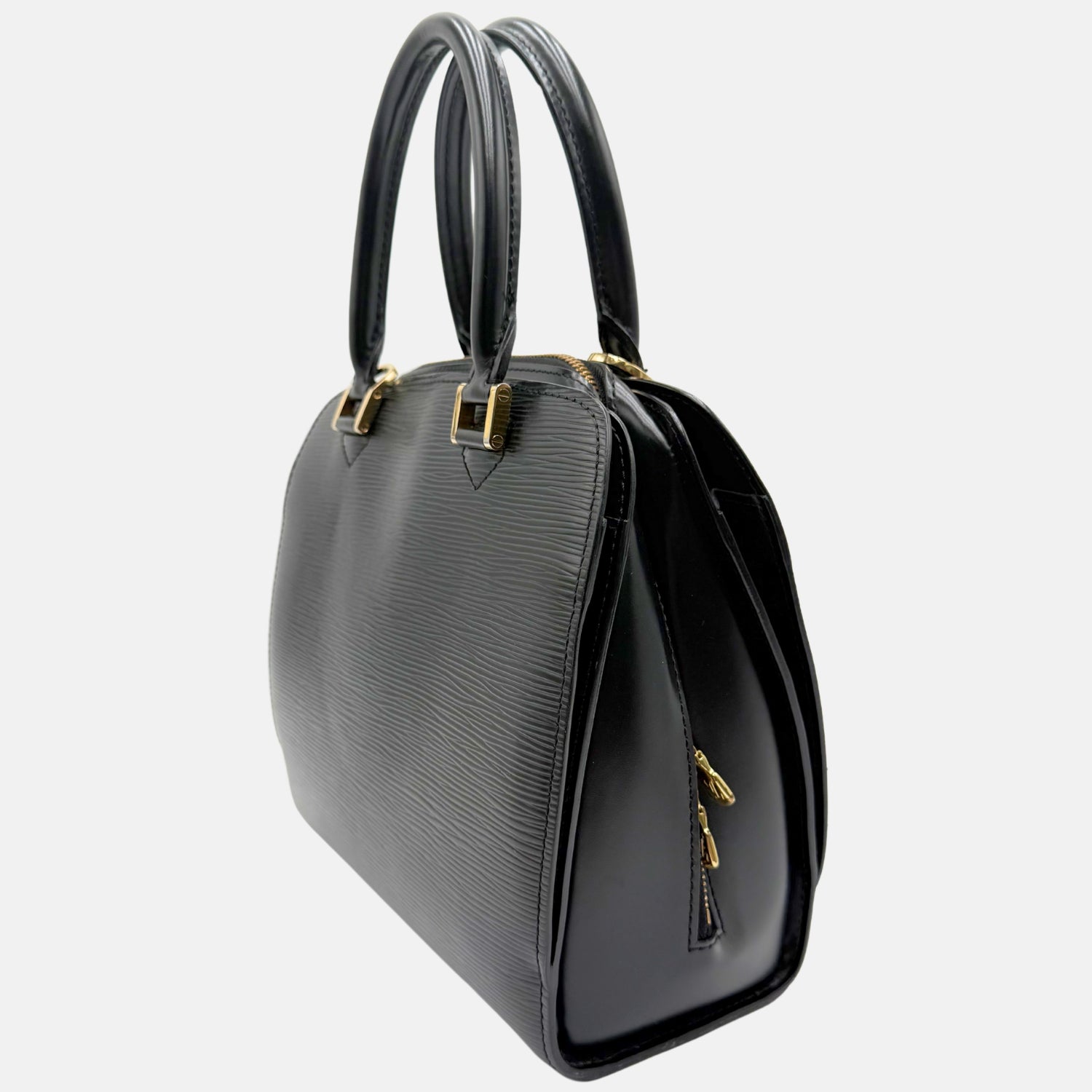 Pont Neuf Handbag Black Epi Leather