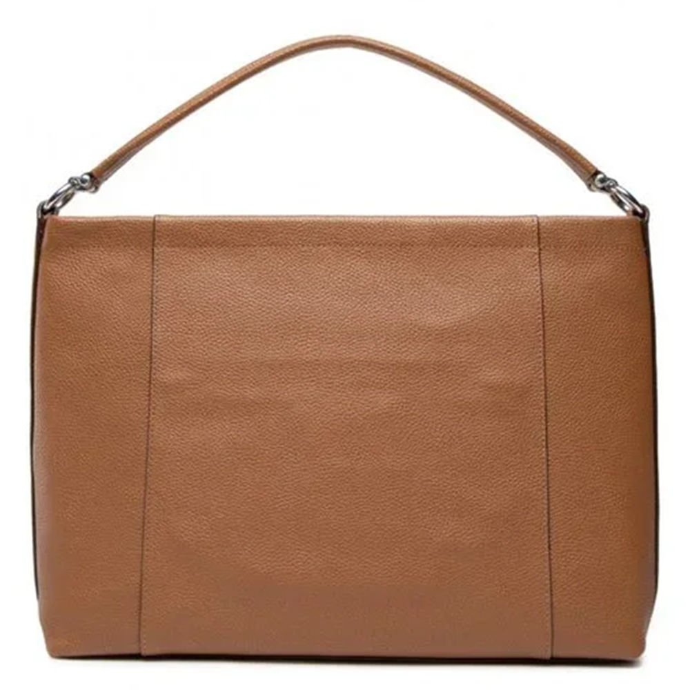 Coach Pebbled Leather Scout Hobo Saddle Soft Zipper Handbag Bag Brown Purse NEW