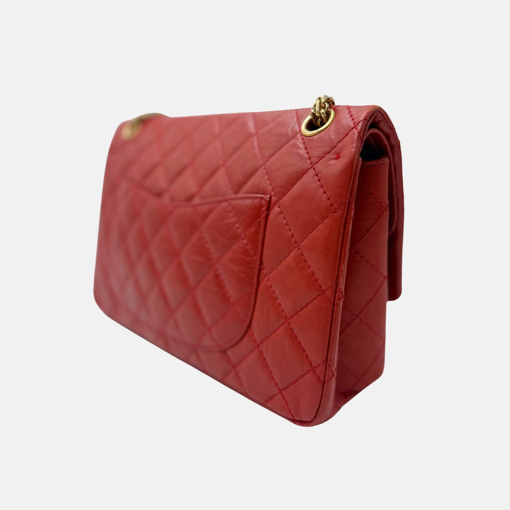Reissue 2.55 Double Flap Bag Red Lambskin Medium