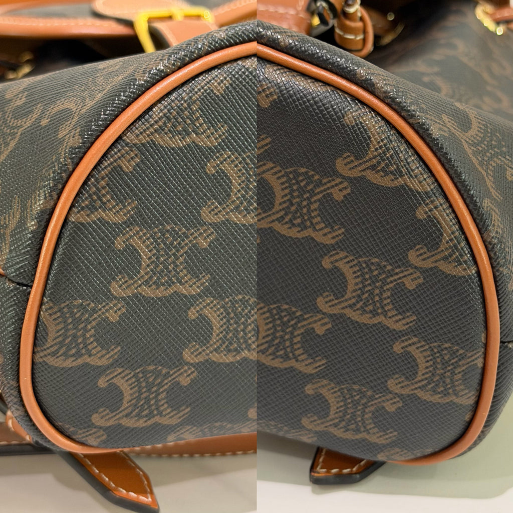 Celine Folco Triomphe Monogram Backpack