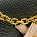Louis Vuitton Twist Black &amp; Pink Medium Shoulder Crossbody Bag
