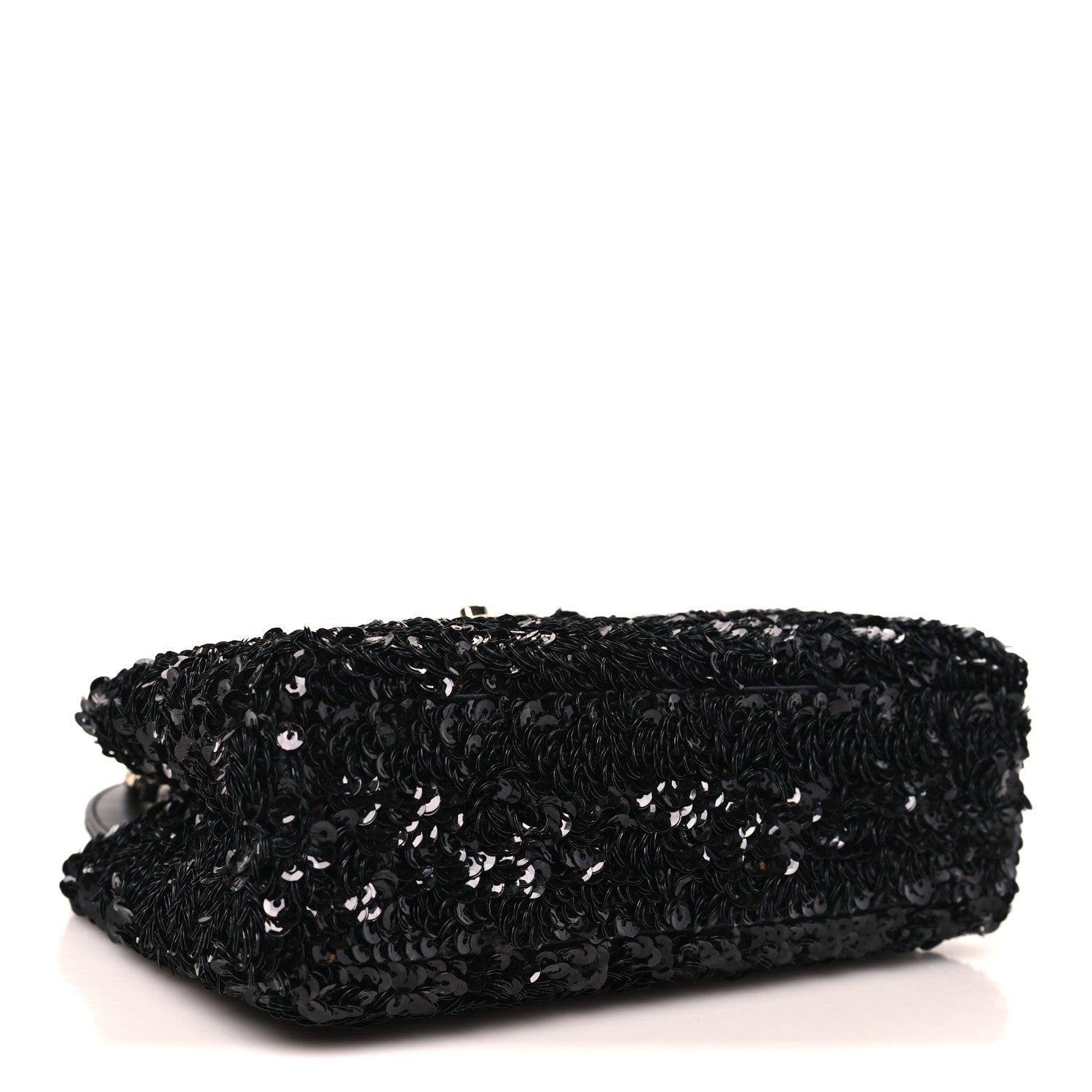 Sequin Nano Kelly Shopper Black