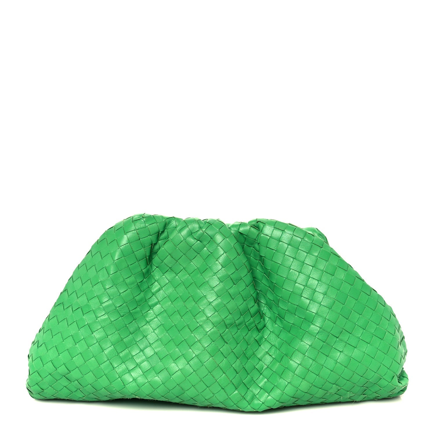 Nappa Maxi Intrecciato The Pouch Oversized Clutch Parakeet