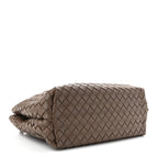 Nappa Intrecciato Medium Andiamo Shoulder Bag Taupe Grey