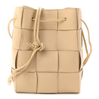 Nappa Maxi Intrecciato Small Cassette Bucket Bag Porridge