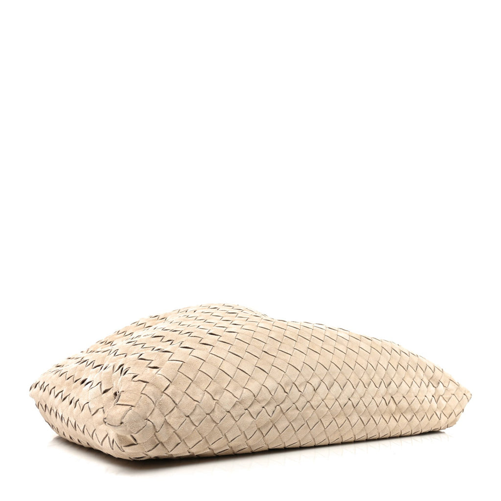 Suede Intrecciato Large Hop Ecru